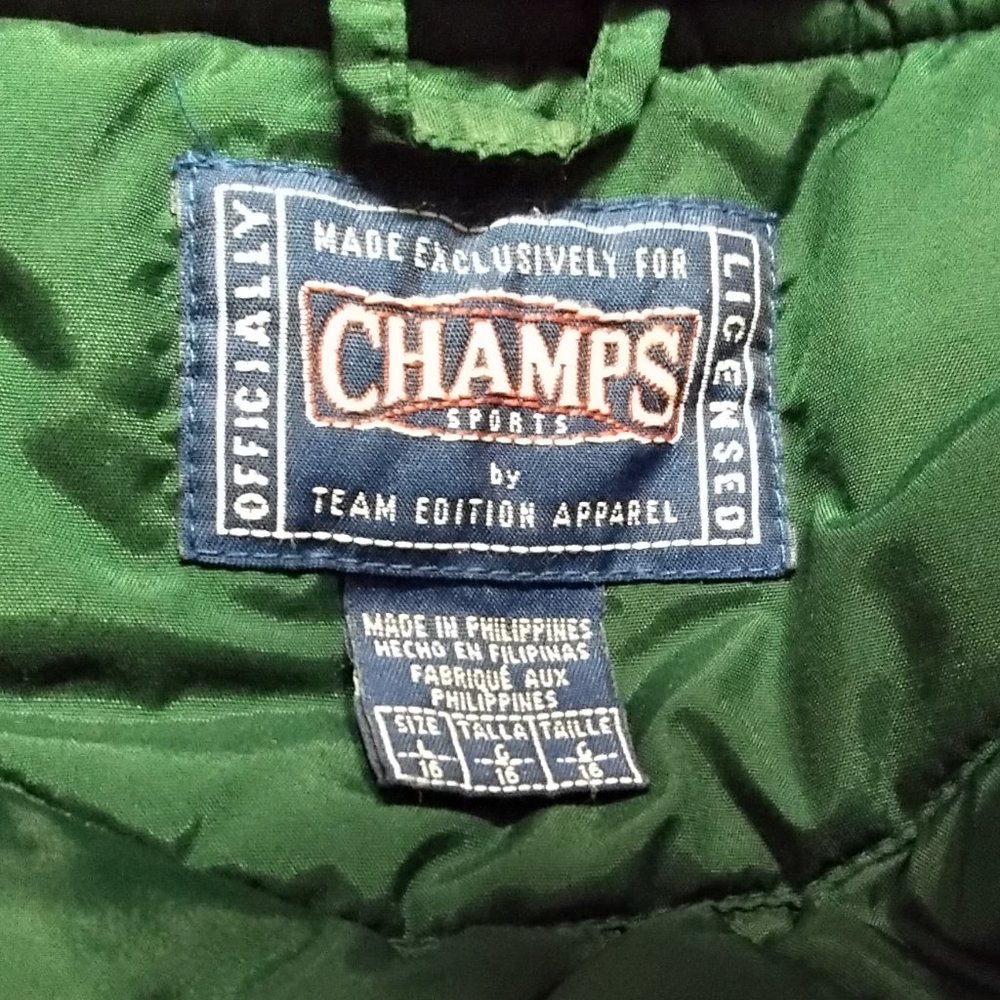 University of Miami Hurricanes Champs Size L Sports Coat Green Puffer UM *004 - Picture 14 of 16